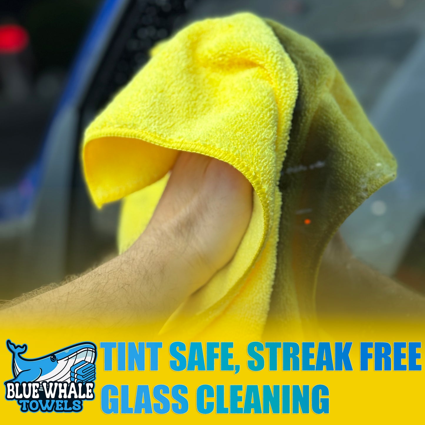 Premium Microfiber Towels - 350GSM 16"x16" - Yellow - 12 Pack